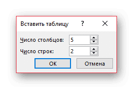 Создание стандартных таблиц в PowerPoint