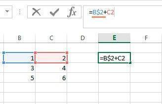 Как заморозить ячейку в формуле Excel