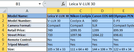 Сортировка в Excel