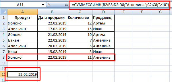 Узнайте дату продажи продукции Angelina