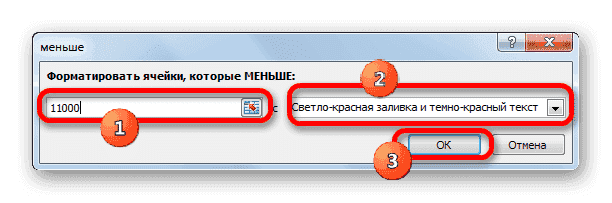 Окно форматирования в Microsoft Excel
