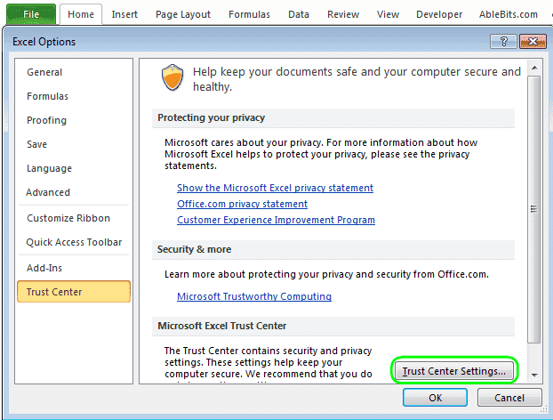 Файл Excel поврежден