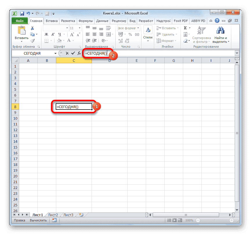 Пересчитать формулу в Microsoft Excel