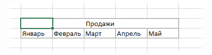 Выравнивание по центру выделения